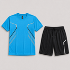 Set sportivo uomo con t-shirt e pantaloni corti ad asciugatura rapida | Bella di Roma