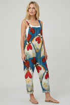 Salopette Multicolore Patchwork angolo obliquo | Bella di Roma