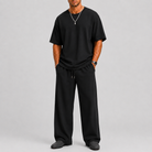 Set uomo con t-shirt e pantaloni larghi – silhouette rilassata | Bella di Roma
