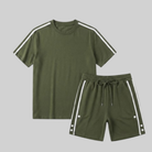 Completo estivo uomo con t-shirt oversize e pantaloni corti – set coordinato | Bella di Roma