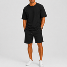Set uomo oversize con pantaloni corti – look estivo | Bella di Roma