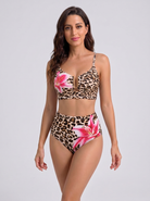 Bikini a vita alta con stampa floreale – vista generale | Bella di Roma