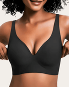 Reggiseno comfort nero senza ferretto – sollevamento naturale