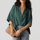 Blusa bianca elegante Bella di Roma – look casual chic